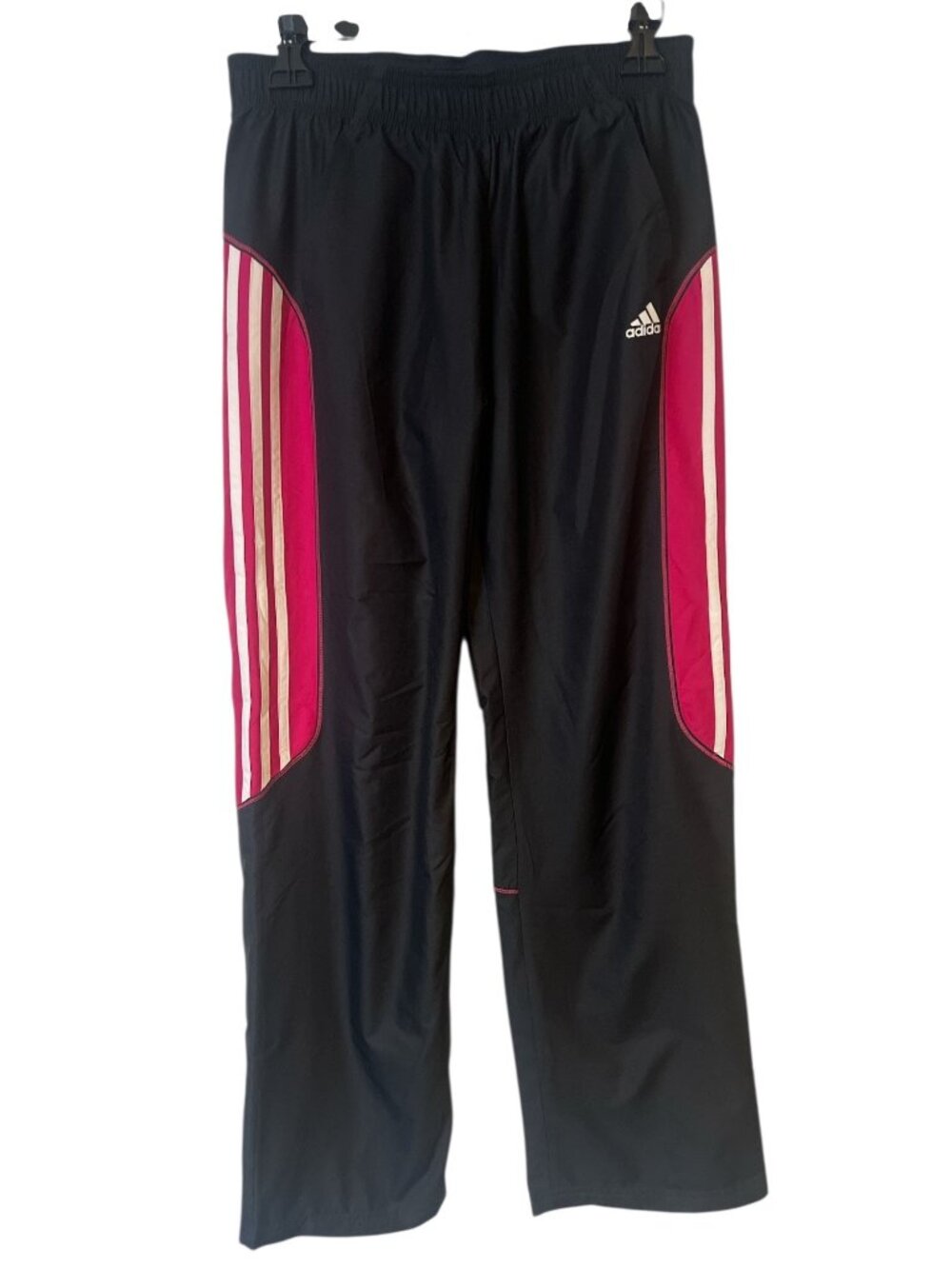 Adidas Womens Track Pants Small Warm Up Multicolor Athletic Zipper Ankle Vintage